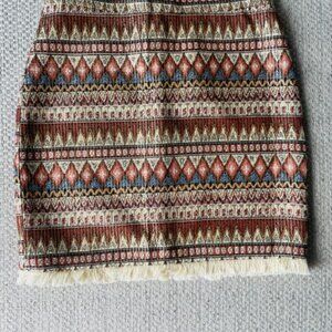 Simplee High waist skirt boho aztec pencil